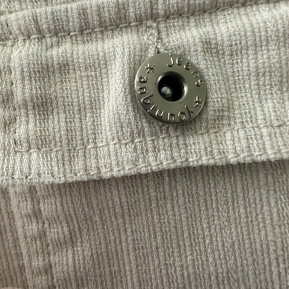 Womens Younique Beige Cargo Style Cropped Pants Size 11 - Picture 5 of 8